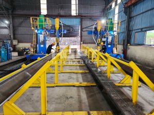 2. Manufacturing and inspection of Kingpost steel piles in the initial project phase